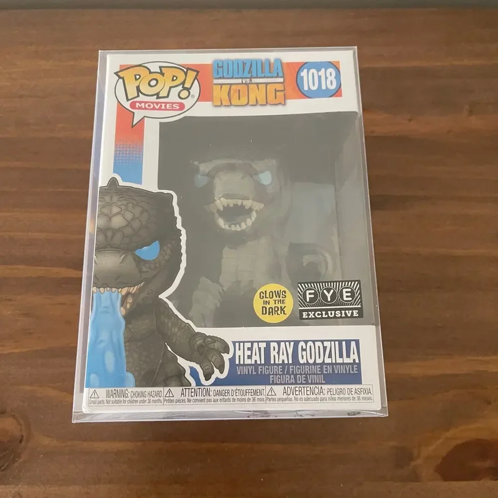 Funko Pop! Movies Godzilla vs Kong Heat Ray Godzilla #1018 FYE Glows in Dark